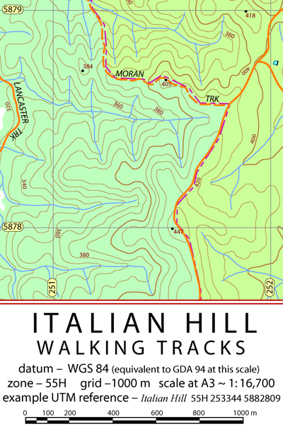 example CCM map with UTM reference