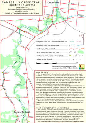 Campbells Creek Trail Map